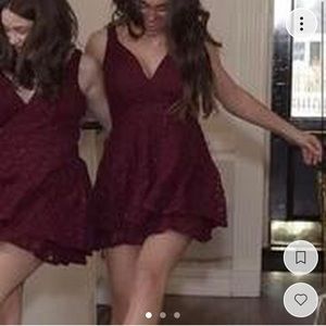 macy’s (emerald sundae) wine a line dress